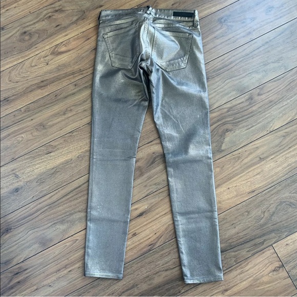 Express Gold Skinny Jeans, Low Rise - Picture 8 of 12